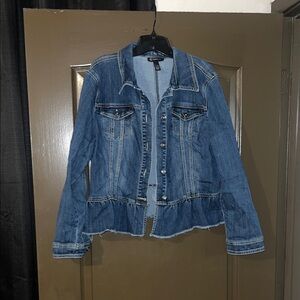 INC Blue Denim Jacket